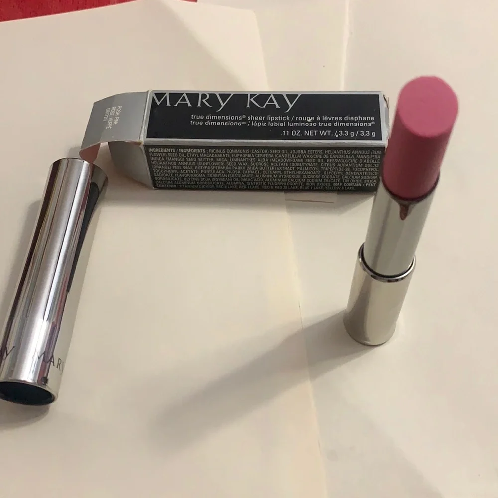 NEW MARY KAY POSH PINK LIPSTICK #5M13. TRUE DIMENSIONS SHEER LIPSTICK New in box